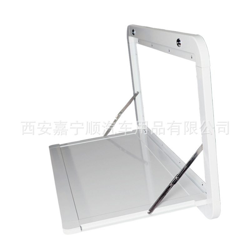 Mesa de comedor externa RV plegable con cerradura de escritorio adjunta mesa de cuerpo de coche tablero modificado aleación de aluminio del coche Mesa extendida cuerpo