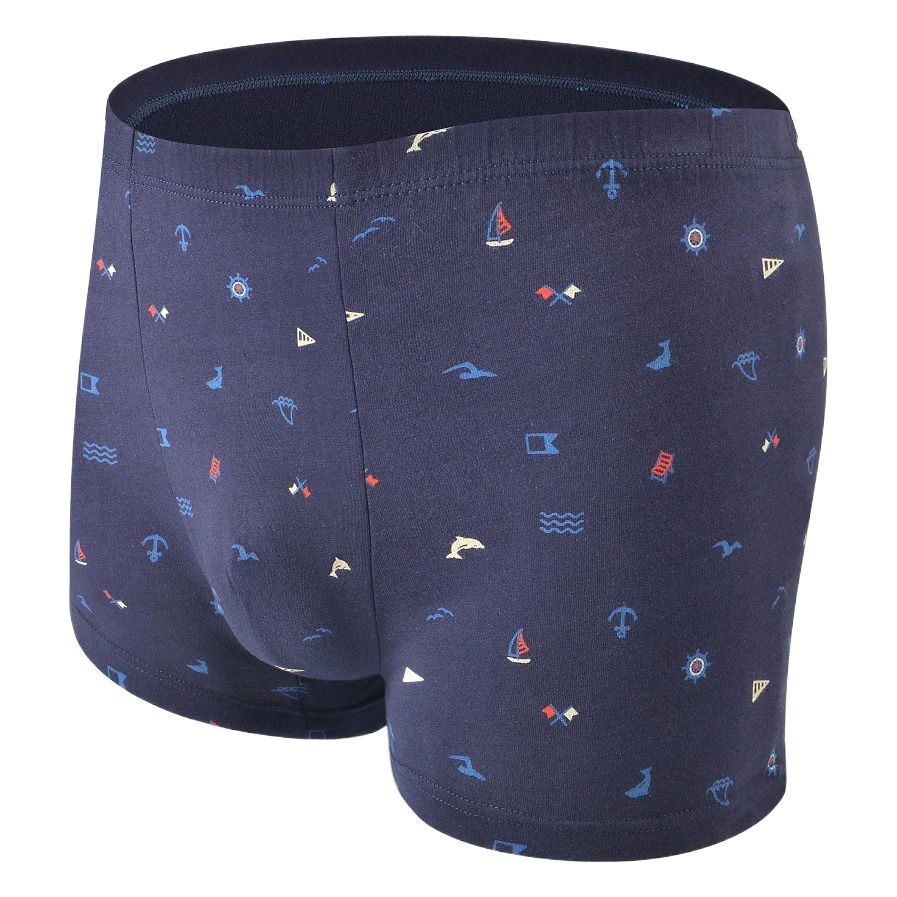 Источник Мужское нижнее белье-боксеры, хлопковые трусы-боксеры со средней талией, многоцветные хлопковые дышащие свободные трусы-боксеры больших размеров