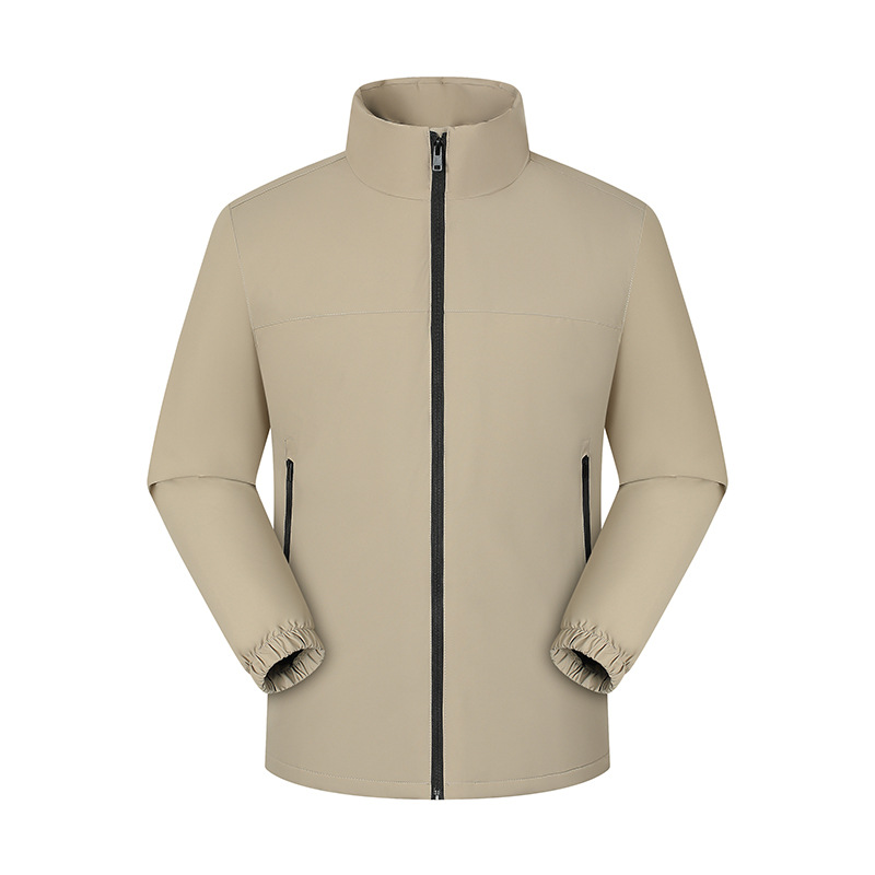 Área de asalto ligera de cuello vertical personalizada LOGO ropa de invierno ropa de trabajo ropa de impresión de publicidad al aire libre