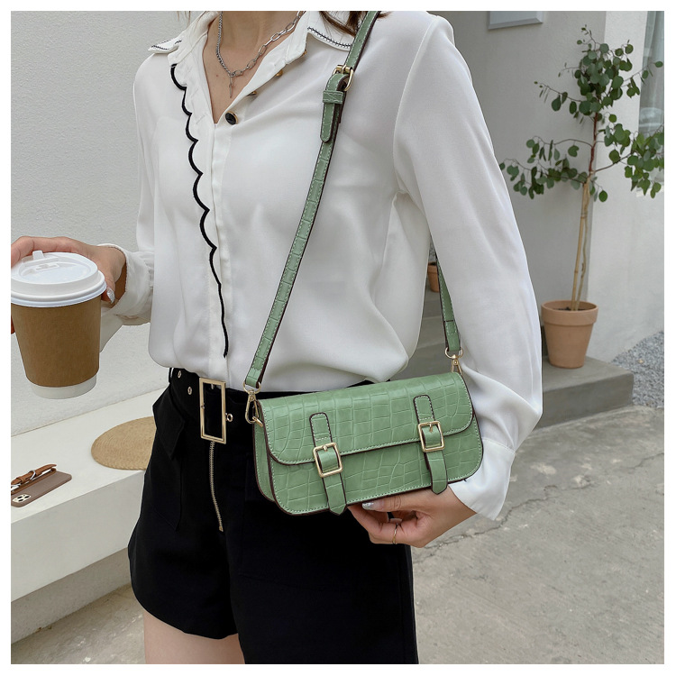 Retro Stone Pattern  Portable Messenger Shoulder Underarm Bag display picture 22