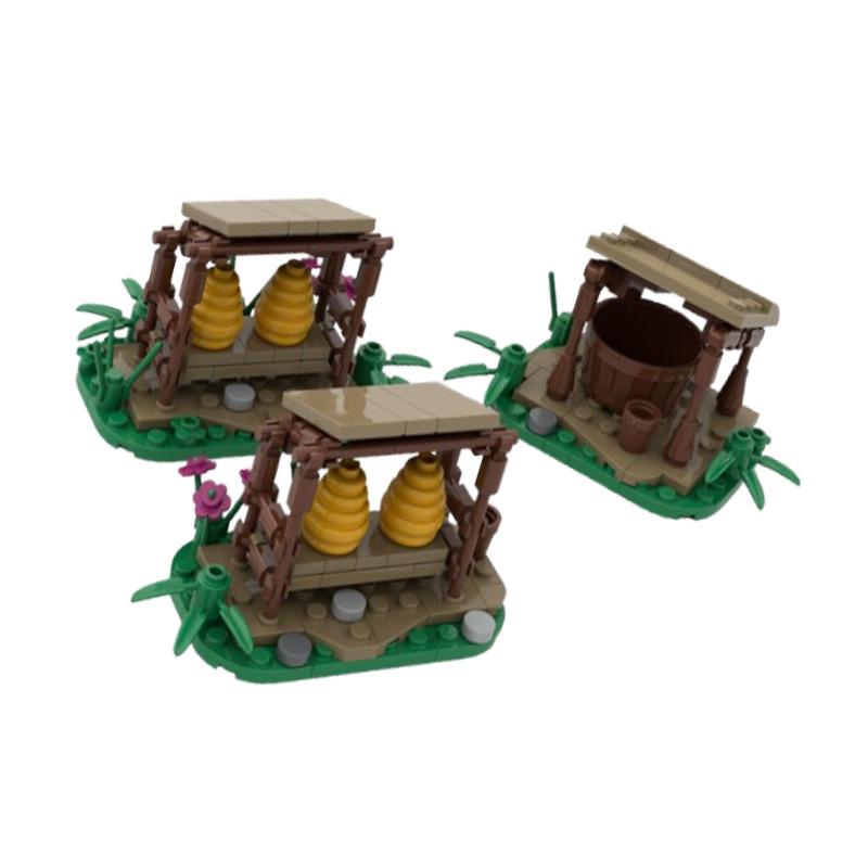 Beekeeping Base Building Blocks Educational Assembly Toy Set_voghion.com