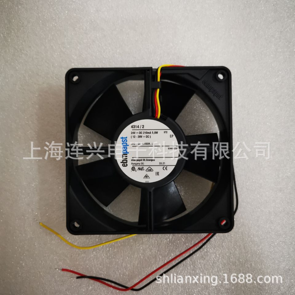 ebmpapst德国原装风扇 4314/2 3线变频器风机 119*32