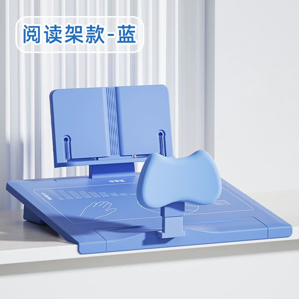 Table blue reading