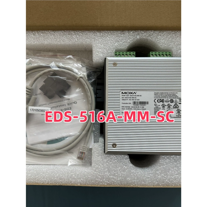 Mosa MOXA EDS-516A-MM-SC 2 оптические 14 Электрический многомодовый промышленный Ethernet коммутатор на месте