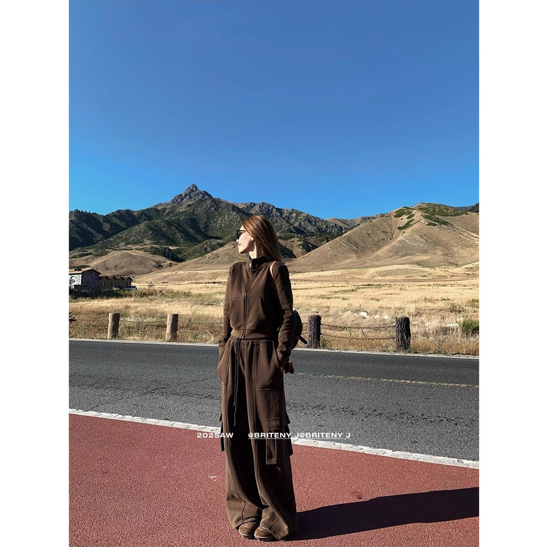 Xiaojunjun Britney Advanced Player 2.0 New Color/Aw High Weight Heavy Craft Washed Sweatshirt Set