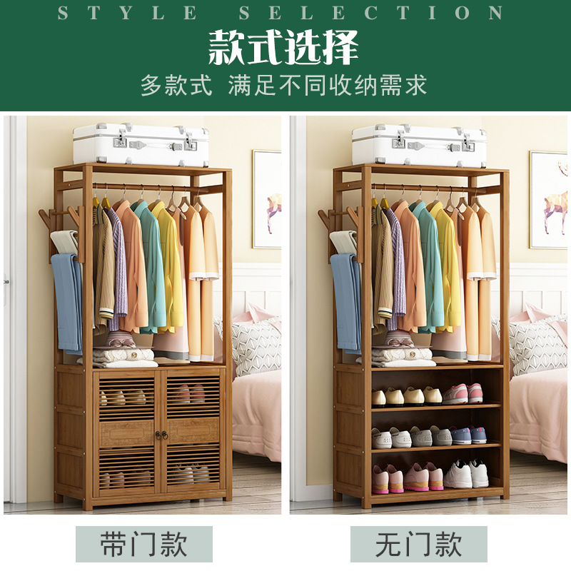 Armario de alquiler doméstico dormitorio simple armario grande con puerta armario de almacenamiento multifuncional percha de sombrero