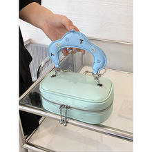 C 32852 Color Block Cosmetic Bag ײɫ��������ױ���羳��