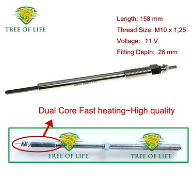 heated glow plug of – glow plug