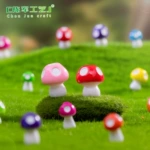 苔藓微景观创意彩色仿真小蘑菇 园艺造景材料diy装饰品配件小摆件