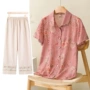 短袖夏季老年中老年衣服