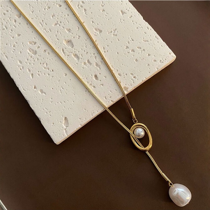 Special Offer Long Adjustable Pull-Out Sweater Chain for Women, Light Luxury Niche Design Pearl Necklace Clavicle Chain Accessory Special Offer Long Adjustable Pull-Out Sweater Chain for Women, Light Luxury Niche Design Pearl Necklace Clavicle Chain Accessory