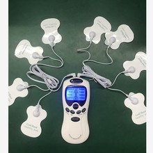 跨境批发全英文脉按摩器仪经络按摩仪双输出理疗仪数码电疗仪迷你