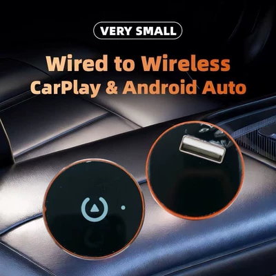 Cross-Border Wireless Carplay Box Smart Car Screen Projection Converter 2-in-1 Android Autocarplay Box