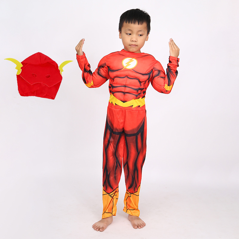 フラッシュマン子供服ハロウィンコスプレ男の子アニメ映画キャラクター衣装フラッシュマン服|undefined
