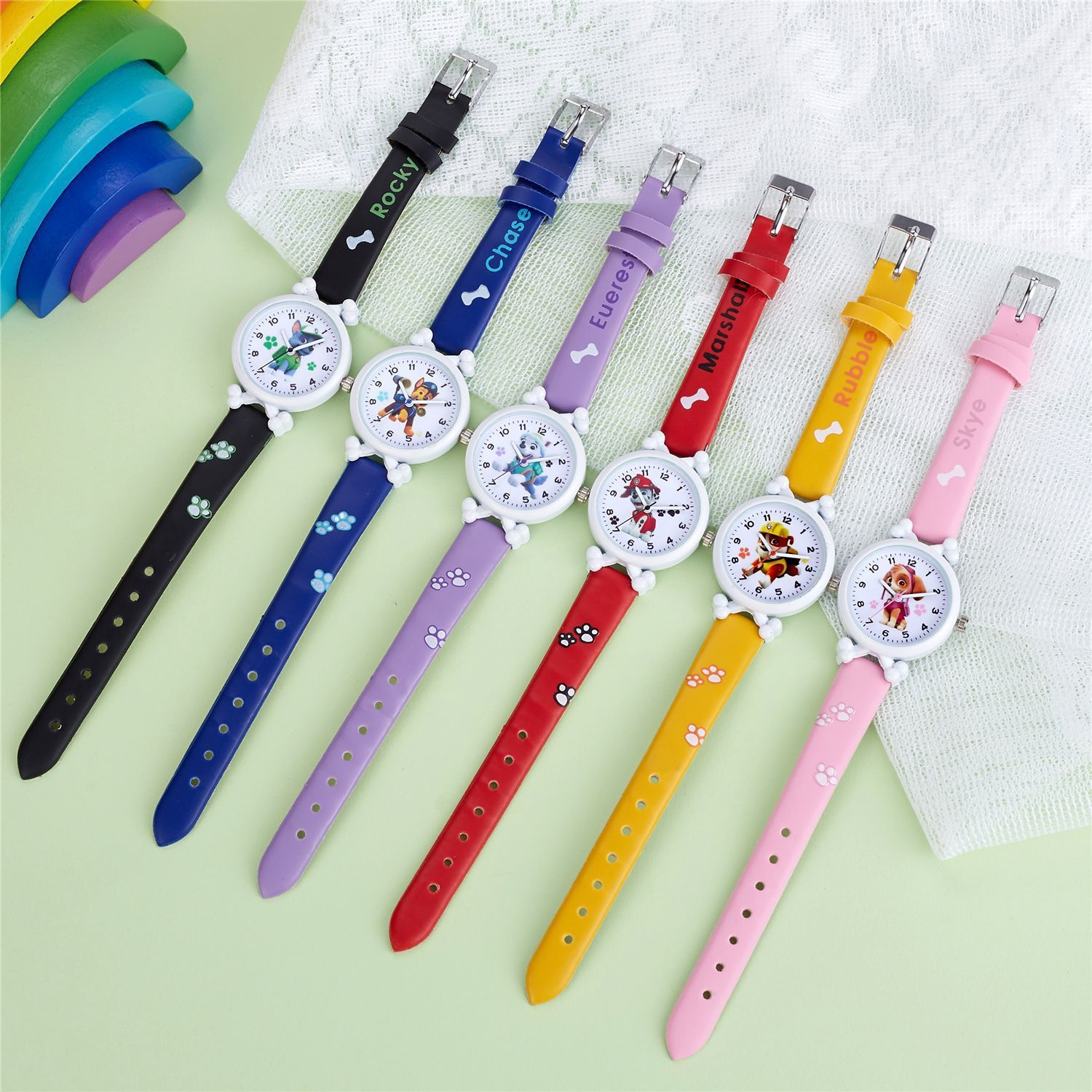 New Cross-Border Children's Watch Paw Patrol Baby Cartoon Watch Girls Boys Cute Primary School Student Quartz Watch