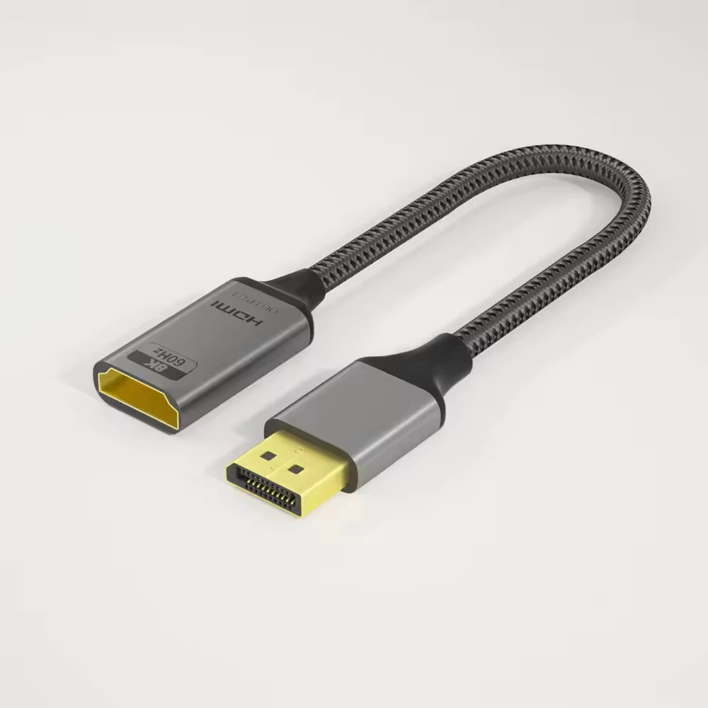 Адаптер-кабель DP1.4 — HDMI2.1 8K, конвертер для компьютера на ТВ, HDMI-кабель 144 Гц