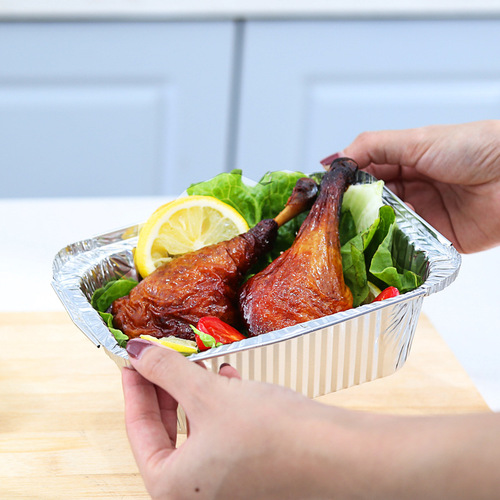 Zhenxing aluminum foil tray air fryer special tin foil tray household oil-absorbing paper oven baking tray food barbecue tray