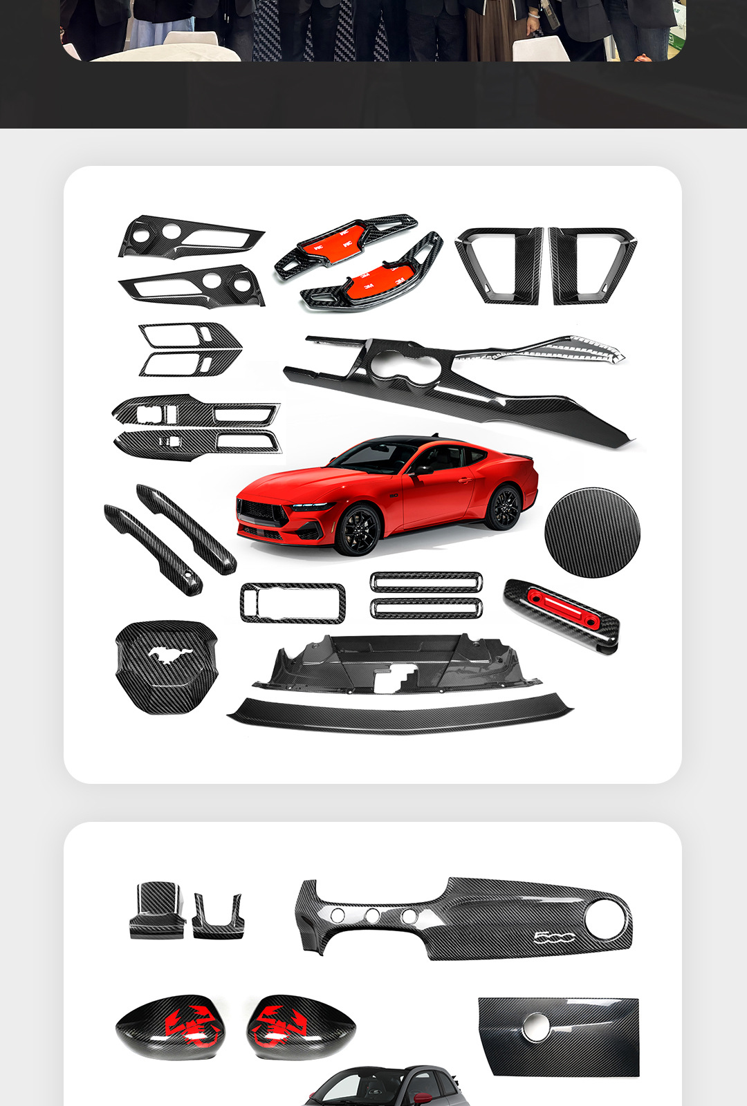 Suitable for Bmw 5 Series Genuine Carbon Fiber One-Touch Start Decorative Sticker Car Interior Modification Source Factory Cross-Border