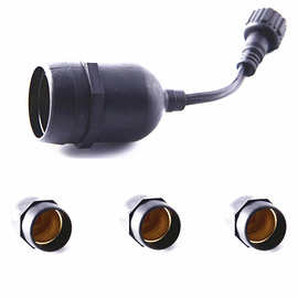 e27螺口串连灯头婚庆装饰带线展厅并联灯口led吊灯头串联罗口创意