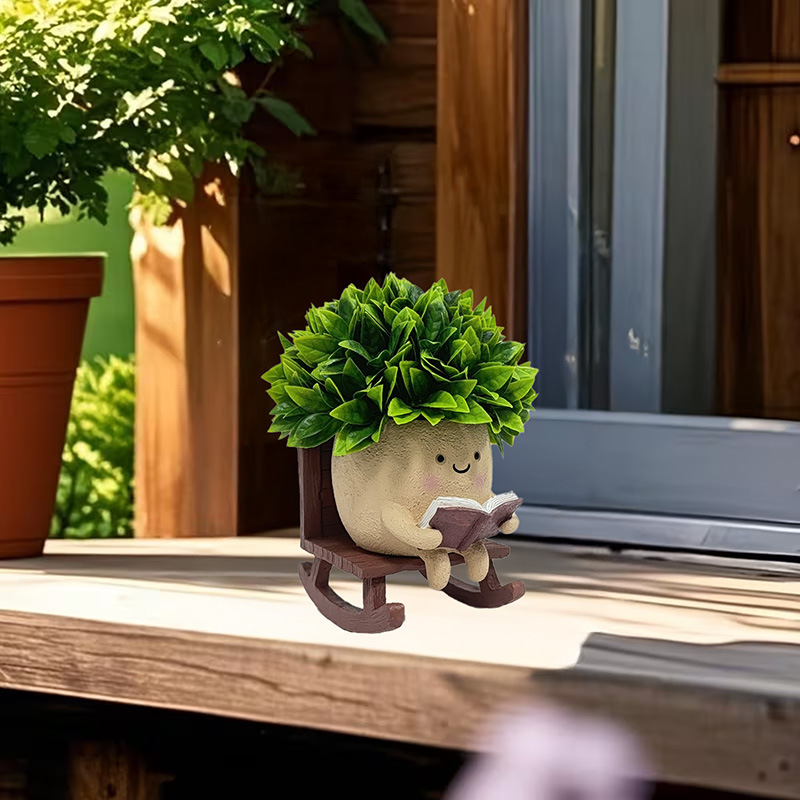 Chicas transfronterizas europeas y americanas, macetas, artesanías de resina, plantación de plantas, jarrones, decoración de jardinería, artículos explosivos de comercio exterior