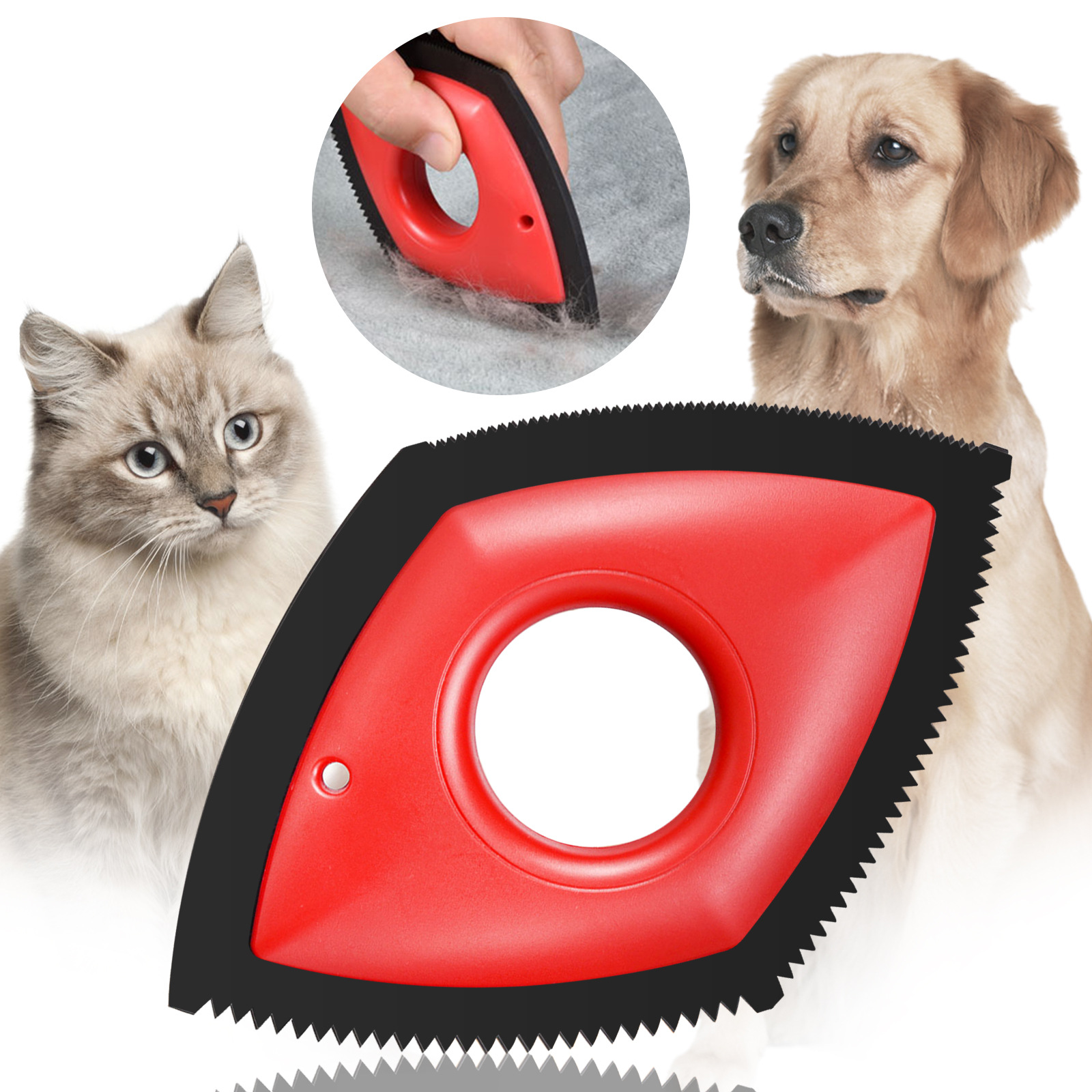 Pet Brush Hair Removal Brush Cat PetHair Remover Pet Comb Car Sofa Carpet Cleaning Brush