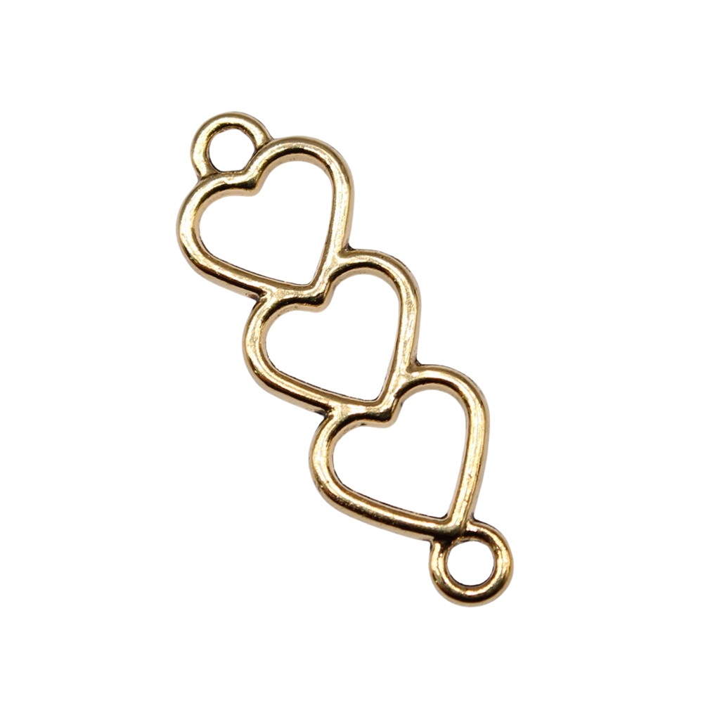 1 Piece Alloy Heart Shape Connector Retro display picture 7