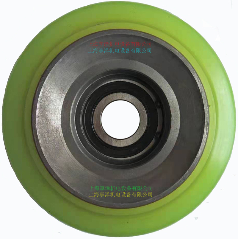 力至优电动叉车FBR10平衡轮后轮子 液压机支撑轮边轮聚氨酯包胶轮