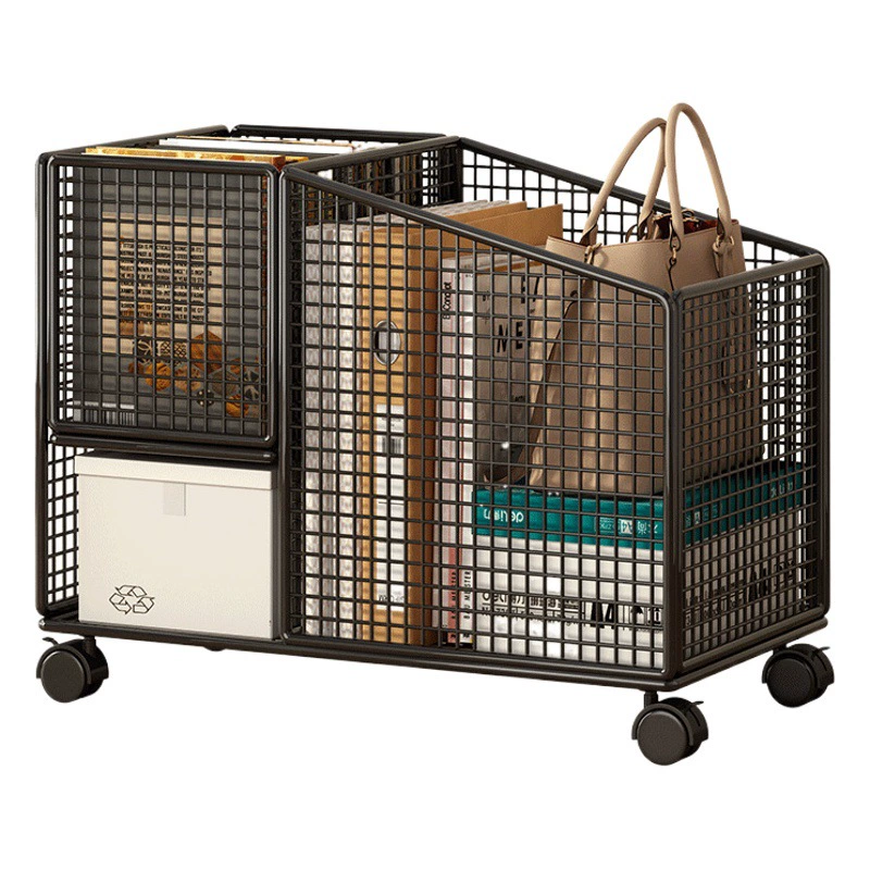 Книжная полка подвижная под столом книжная сумка стеллаж для хранения письменный класс напольный книжный шкаф тележка для закусок