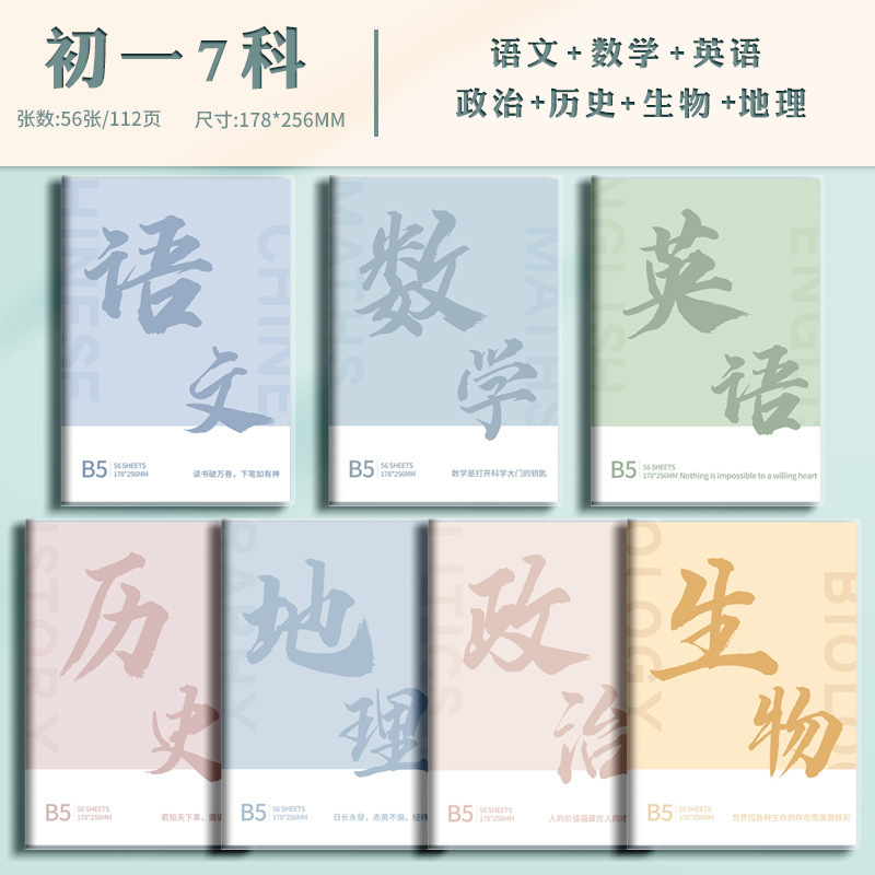 高校生・中学生向け科目別ノート bセット 7科目教室科目別ミス問題集|undefined