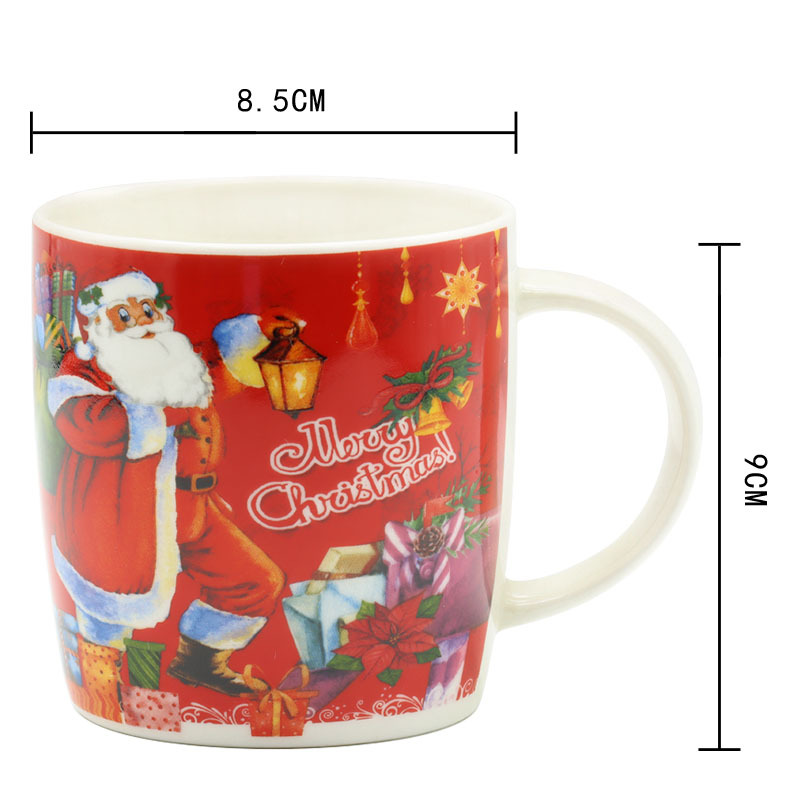 Tazas de cerámica de Navidad tazas de café tazas de Santa Claus tazas de regalo de Navidad tazas de marca con set de oso de Navidad