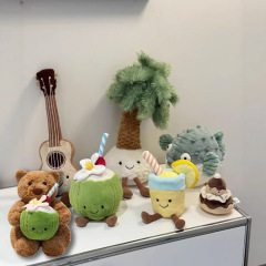 ジェル夏の新製品楽しいココナッツレモネードぬいぐるみテディベア人形誕生日ギフト人形卸売