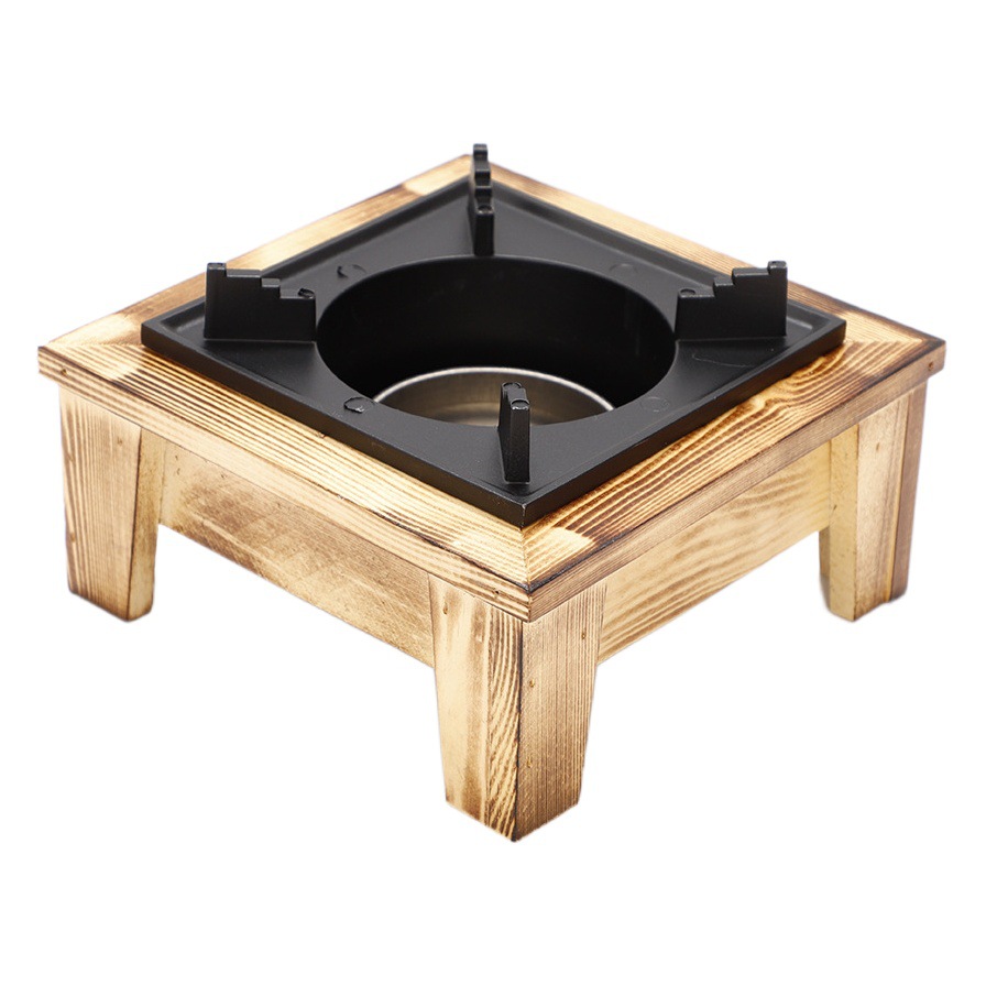 Double-bottom Korean-style Aluminum Alloy Alcohol Stove Commercial Cookware One-person Barbecue Oven Dry Boiler Engraving