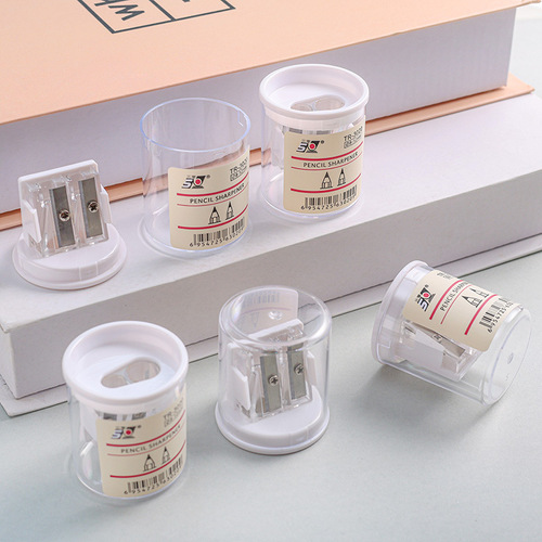 Simple transparent pencil sharpener for primary school students, manual pencil sharpener, art sketch pencil sharpening tool, pencil sharpener