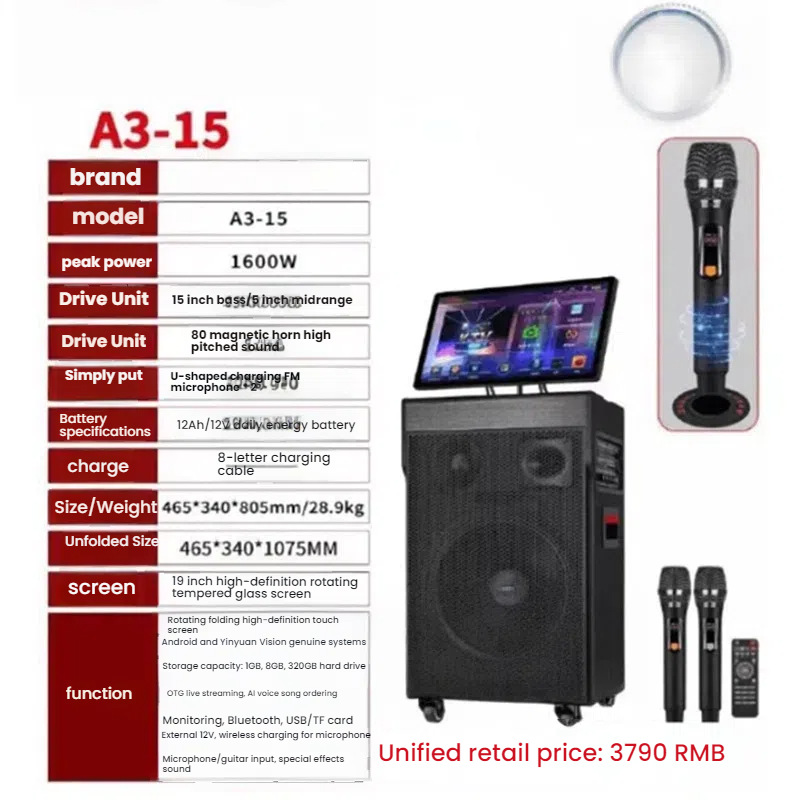 Longlian Wireless Handheld Microphone Noise Cancellation Restores Good Sound Karaoke Outdoor Party Karaoke Machine