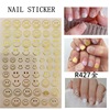 White red nail stickers for nails, fake nails