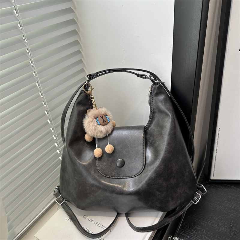 thumbnail image 1 of Bolso tote de gran capacidad estilo japonés y coreano, bolso de hombro cruzado versátil para mujer, bolso multifuncional para el trabajo, bolso de ocio de doble hombro, bolso de mano., 1 of 10