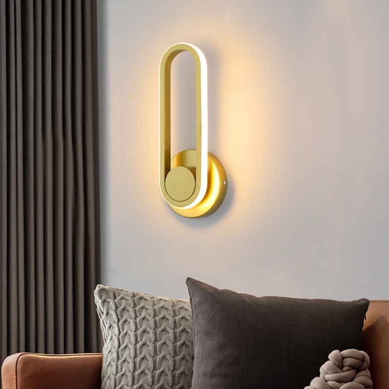 Iluminación de fondo de pared giratoria de fondo de dormitorio lámpara de cabecera nórdica lámpara de pared lámpara de pared lámpara de cabecera escalera sala de estar moderna transfronteriza