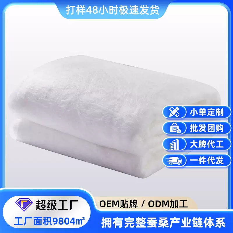 丝胎加工定制桑蚕丝长丝光胎手工蚕丝被芯原料丝绵批发纯手工