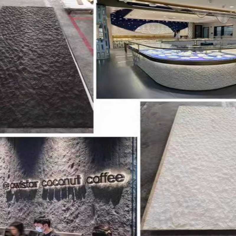 Piedra ultrafina simulación piedra cultural escaparate pared de fondo panel decorativo Yinganyan piedra blanda porcelana blanda travertino estrella luna piedra