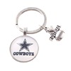 NFL American Rugby Team Steel Man Team Keychain I love Football football team key