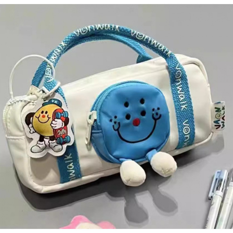 Bolsa de bolígrafo sonriente portátil