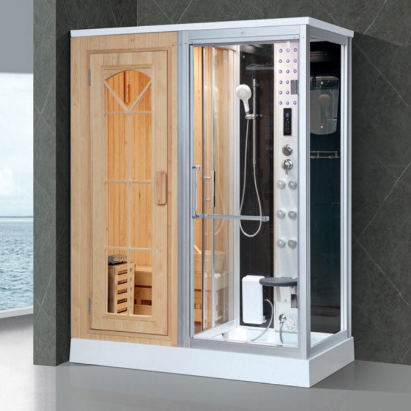 Fabricantes de suministro de casa casa de ducha integral sala de vapor seco sala de vapor húmeda separación seca y húmeda ducha de vapor integrada