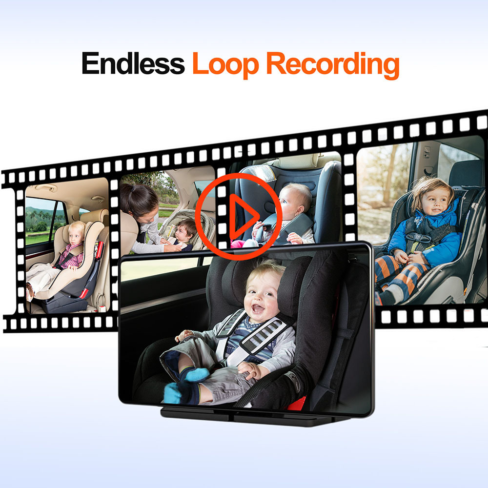 Cross-border 7-inch car HD in-car baby monitoring display baby treasure night vision monitoring 1080P camera