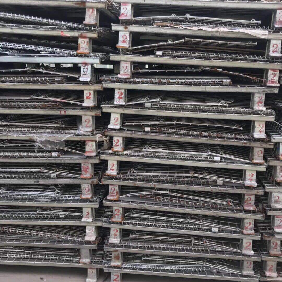 出售二手铁筐折叠笼仓储笼蝴蝶笼周转笼