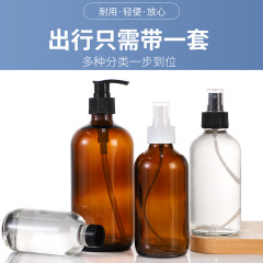 500ml brown Boston bottle, blue Boston glass bottle, 60ml oil bottle, 16oz spray bottle, tea-colored lotion