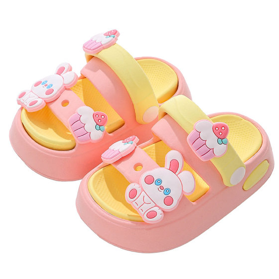 Girls' Sandals Children's Summer Baby EVA Detachable Indoor Soft Sole Toddler Non-slip Rabbit Slippers Boys Sandals