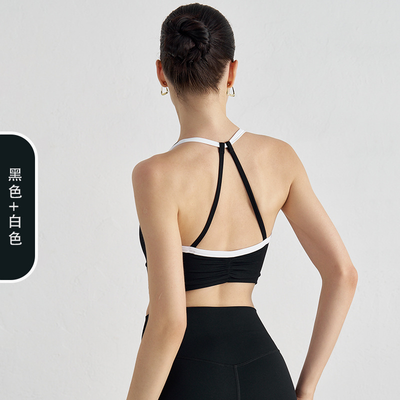 NS American halter ropa interior deportiva mujer corriendo pilates yoga chaleco verano europeo y americano hermoso espalda fitness sujetador