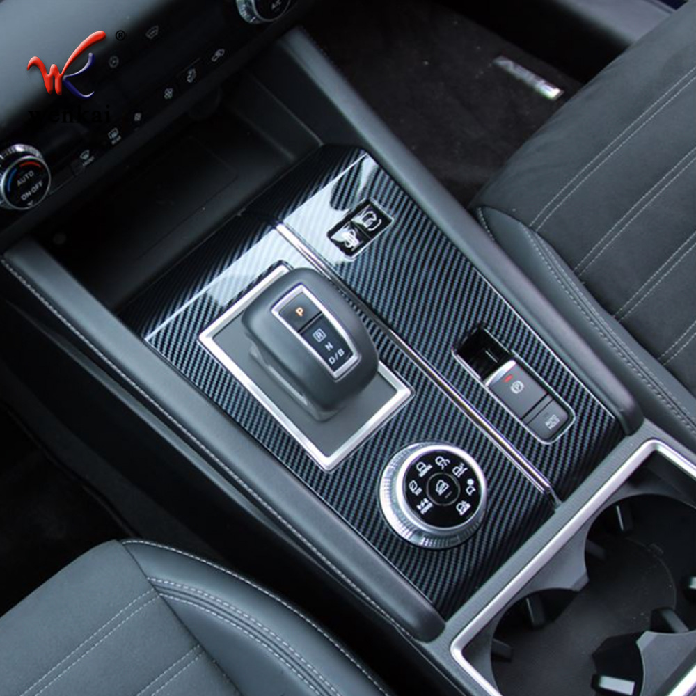 Adecuado para Mitsubishi 22 outlander modificado engranaje placa decorativa Outlander especial control central marco decorativo