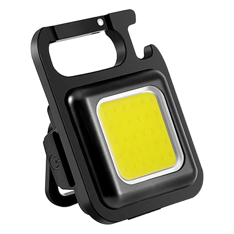 Luz de llavero multifuncional popular tipo C recargable fuerte luz de trabajo magnética al aire libre mini llavero Luz Portátil