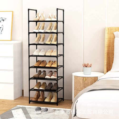 Wholesale Simple Shoe Rack Home Shoe Stand Entrance Combination Dormitory Floor Clothes Rack Minimalist Storage Shoe Cabinet Display Rack